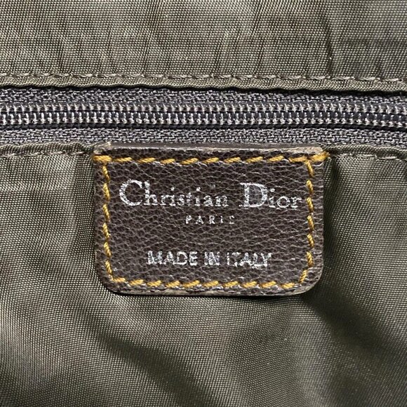Auth DIOR/ChristianDior Vintage Traveler - Beige Dark Brown Jacquard Leather - Picture 8 of 16
